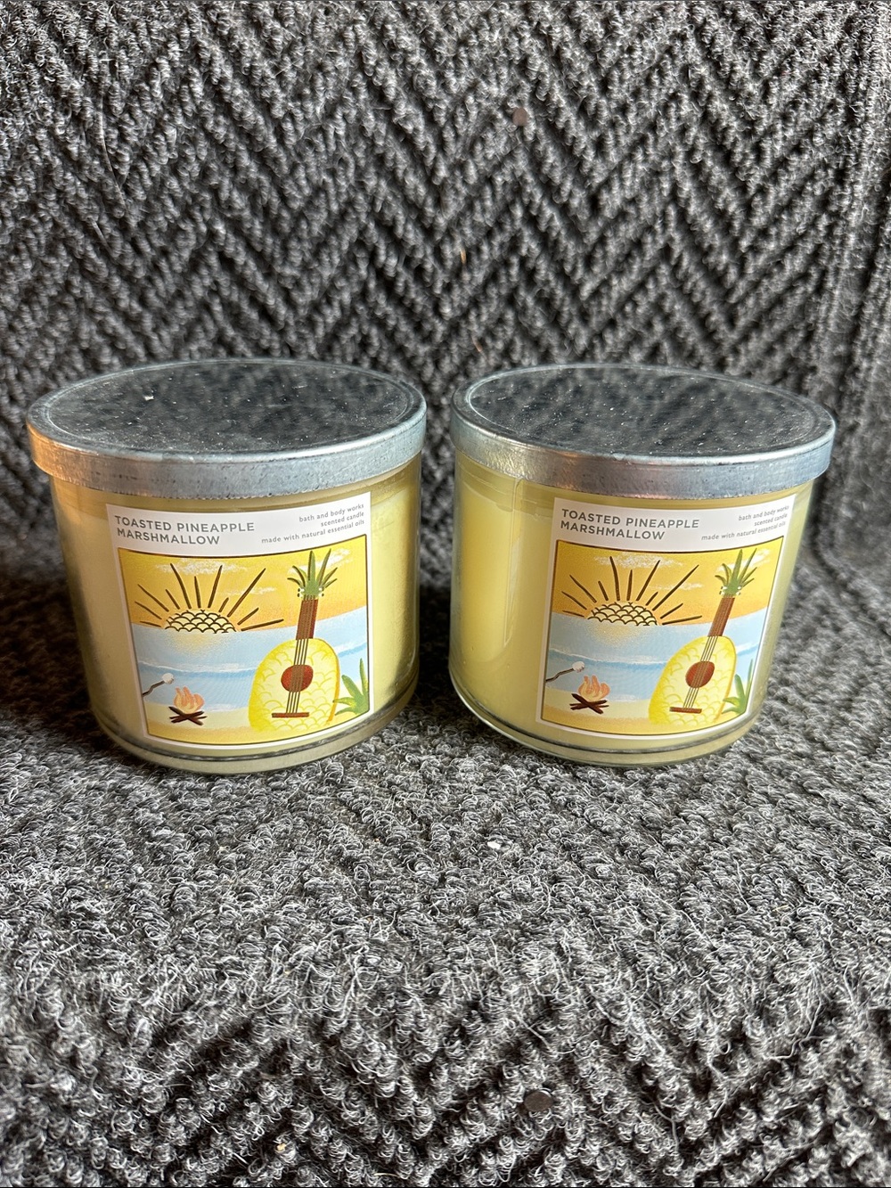 Bath & Body Works Toasted Pineapple Marshmallow 3 Wick Candle
